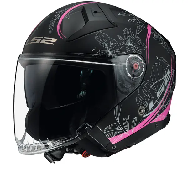 LS2 OF603 Infinity II Lotus Matt Pink Jet Helmet Size 2XL