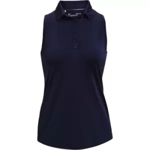 Under Armour Zinger Sleeveless Golf Polo Shirt Womens - Blue