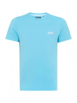 Mens Barbour International Small Logo T Shirt Aqua