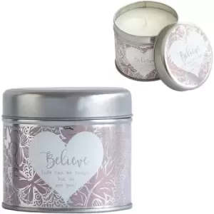 Said with Sentiment 7362 Believe Candle in Tin