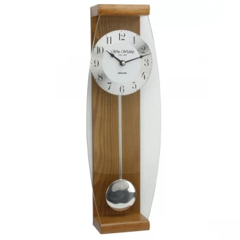 WILLIAM WIDDOPContemporary Pendulum Wall Clock - Oak