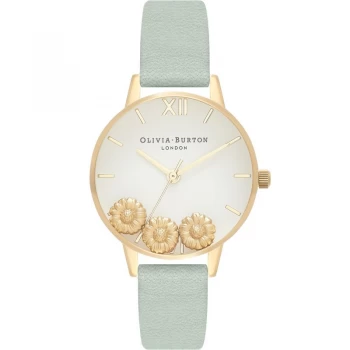 Dancing Daisy Gold & Sage Watch