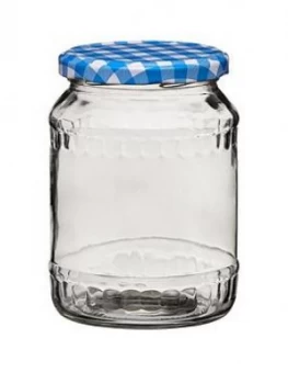 Premier Housewares Blue Gingham Jar