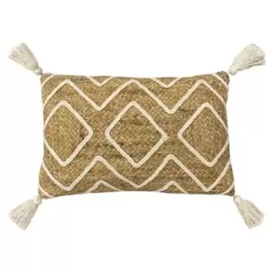 Furn Jute Braided Cushion Cover (One Size) (Natural)