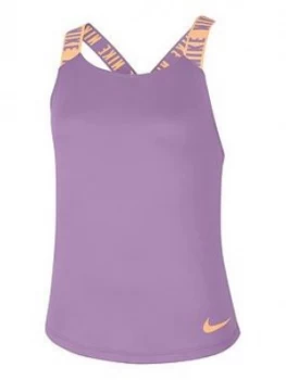 Nike Older Girls Dry Elastika Tank Top - Violet