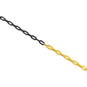 6MM X 25M Yellow & Black Chain Pack