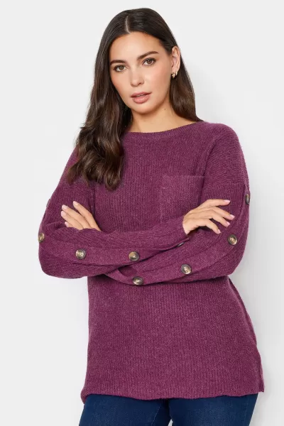 LTS Tall Button Long Sleeve Jumper