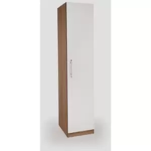 Hyde Oak & White Bedroom Furniture Range - 1 Door Wardrobe