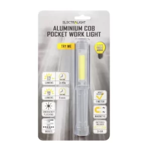 Aluminium COB Pocket Work Light (375/150 Lumens)