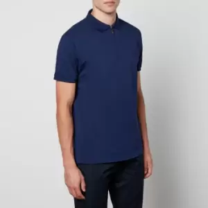 Polo Ralph Lauren Slim-Fit Cotton-Blend Half-Zip Polo Shirt - L