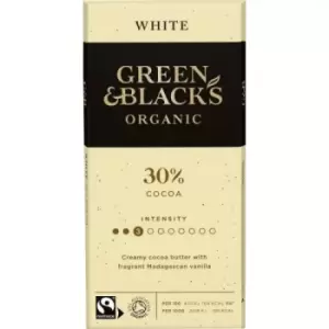 Green and Black's Organic White Chocolate - 90g (15 minimum)