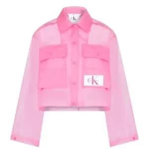 Calvin Klein Jeans Transparent Tpu Jacket - Pink