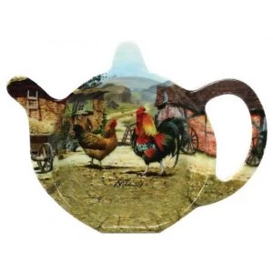 Cockerel & Hen Teabag Tidy