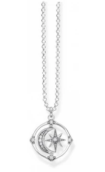 Thomas Sabo Sterling Silver Star And Moon Necklace KE1985- Jewellery