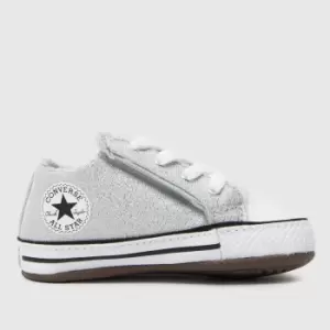 Converse silver all star sparkle cribster Girls Baby Trainers