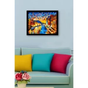 SC0877 Multicolor Decorative Framed MDF Painting