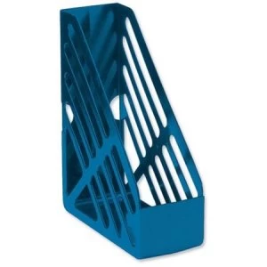 5 Star Office Magazine Rack File Foolscap Blue