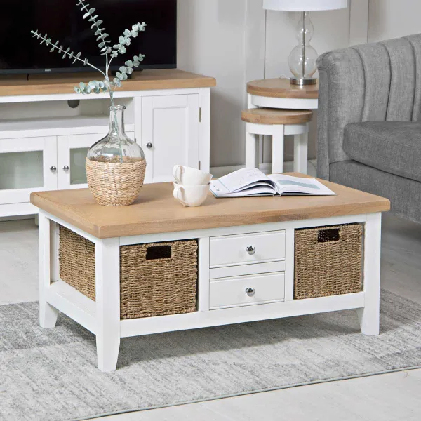 K Living Lina Coffee Table White