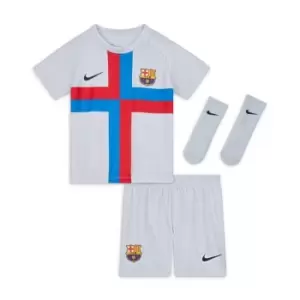 Nike FC Barcelona Third Minikit 2022/2023 Babies - Grey