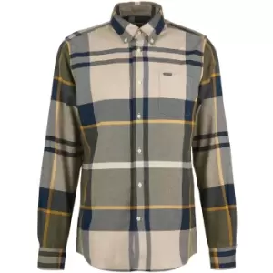 Barbour Mens Dunoon Tailored Shirt Forest Mist Medium