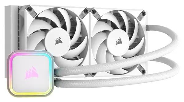 Corsair CORSAIR H100i RGB ELITE Liquid CPU Cooler - White CW-9060078-WW