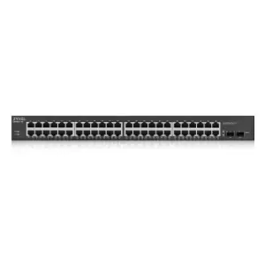 GS1900-48HPv2 - Managed - L2 - Gigabit Ethernet (10/100/1000) - Full duplex - Power over Ethernet (PoE) - Rack mounting