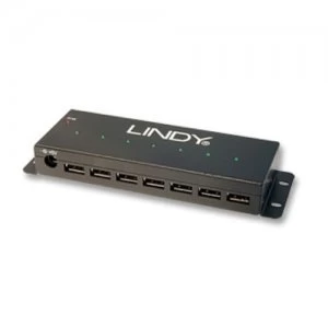 Lindy 7-Port USB Hub 480 Mbps Black