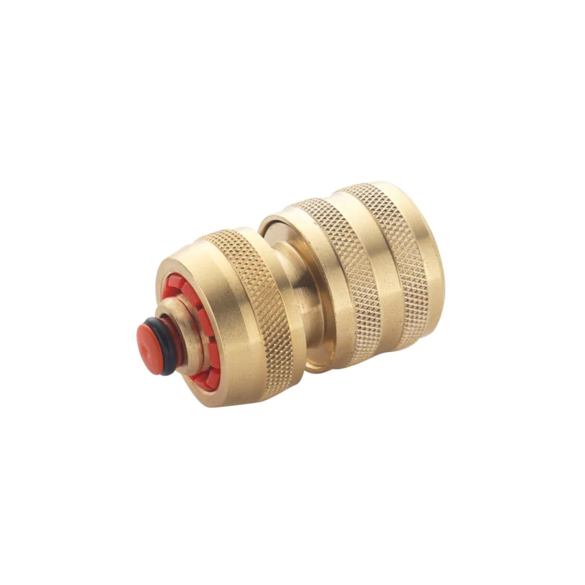 Spear and Jackson Water Stop Brass Hose Connector 1/2" / 12.5mm Pack of 1