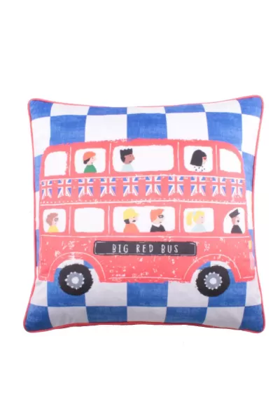 'On The Move' Velvet Filled Cushion