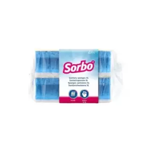 George East Sorbo Lavatory Sponge, Blue, XL, Pack of 2