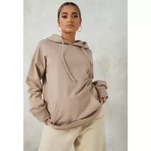 Missguided Tall basic loop back hoodie - Neutral