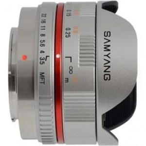 Samyang 7.5mm Fisheye F3.5 Silver - M4/3