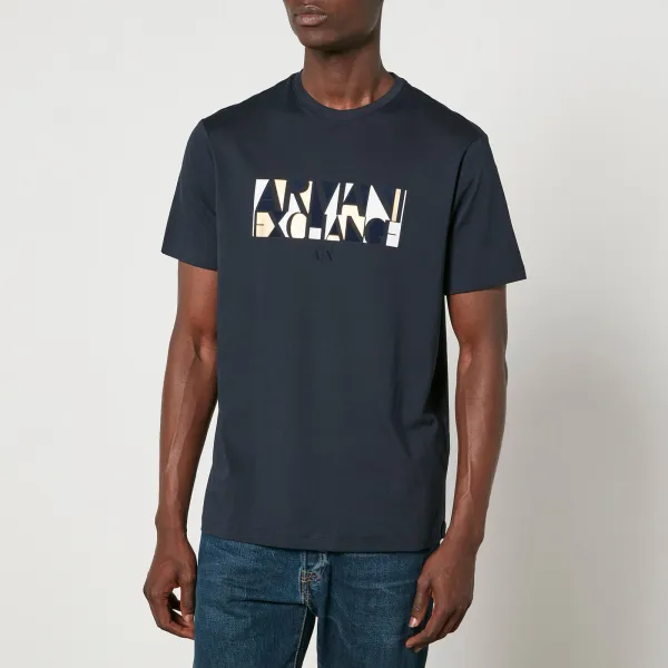 Armani Exchange Abstract Logo Cotton-Jersey T-Shirt - M