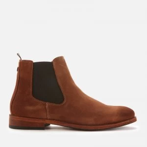 Barbour Mens Bedlington Chelsea Boots - Cognac Suede - UK 7