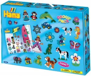 Hama Beads Large Bumper Pack 21000 Beads.