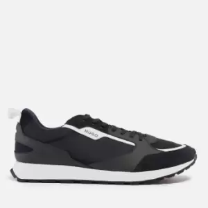 HUGO Icelin Mix Fabric Runner Trainers Navy