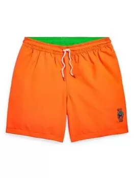 Ralph Lauren Boys Swim Shorts - Orange, Size Age: 5 Years