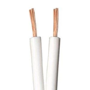 Zexum 13 Strand 2 Core Figure of 8 White Speaker Cable - 10 Meter