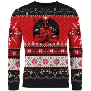 Deadpool Christmas Jumper (Size XL)