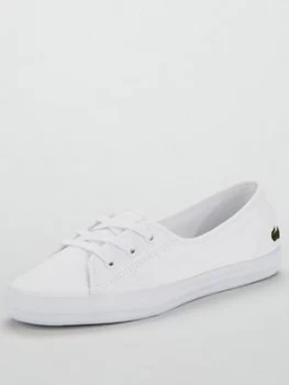 Lacoste Ziane Chunky Bl 2 Cfa Plimsolls - White, Size 3, Women