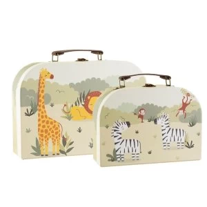 Sass & Belle Savannah Safari 2Pcs Set Suitcases