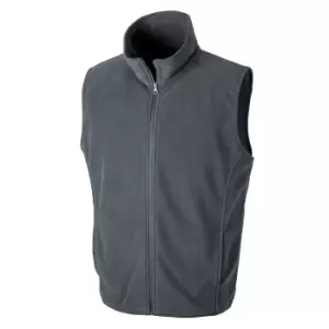 Result Core Mens Micro Fleece Gilet (S) (Charcoal)