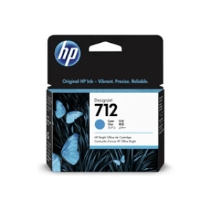 HP 712 Cyan Ink Cartridge