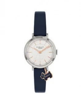 Radley White Dial Navy Dog Charm Navy Strap Watch