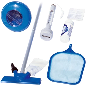 Bestway Pool Cleaning Kit with Pool Vac, Chlorine Dispenser & more