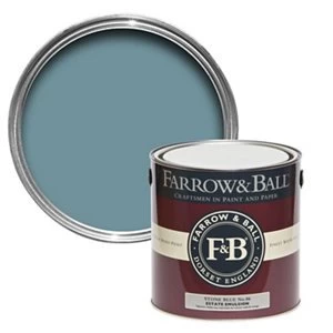 Farrow & Ball Estate Stone blue No. 86 Matt Emulsion Paint 2.5L