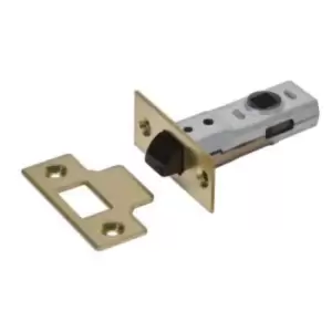 J2600 Tubular Latch Essentials Polished Brass 65mm 2.5" Boxed