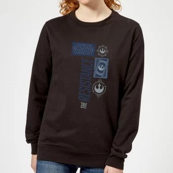 Star Wars The Resistance Black Womens Sweatshirt - Black - XL