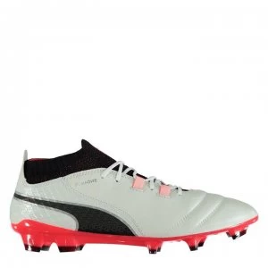 Puma One 17.1 FG Football Boots - White/Coral