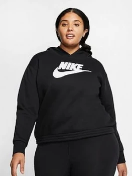 Nike NSW Icon Clash OTH Hoodie (Curve) - Black, Size 22-24=2X, Women